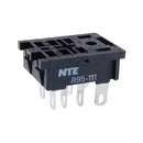 NTE R95-111, 8 Pin Midget Blade (0.187") Relay Socket ~ Panel Mount