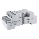 NTE R95-117, 14 Pin Mini Blade Relay Socket ~ DIN Rail or Surface Mount