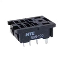 NTE R95-120, 8 Pin Midget Blade (0.187") Relay Socket ~ PC Board Mount