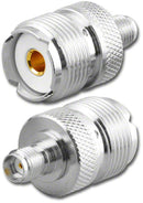 RFA-8181, Female UHF Jack to Female SMA Jack Adapter