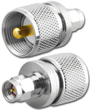 RFA-8184, Male UHF Plug to Male SMA Plug Adapter