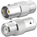 BNC-8371, BNC Female To "F" Female Adapter