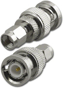 NEW Reverse Polarity SMA Male To BNC Male Adapter RFA-8834