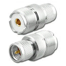 RFA-8122, Female UHF Jack to Male Mini UHF Plug Adapter