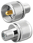 FA-8173, Female "F" Jack to Male UHF Plug Adapter