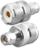 RFA-8182, Female UHF Jack to Male SMA Plug Adapter