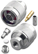 RFN-7646-316, Type N Male 6 Piece Crimp Plug for RG-316 Cable