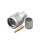 RFN-7646-L400, Type N Male 3 Piece Crimp Plug for LMR-400 Cable