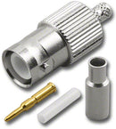 RPB-3916 Reverse Polarity BNC Crimp Female (Jack) w/Male Pin RG316