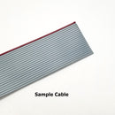 5' 16 Conductor Ribbon Cable for 0.100" (2.54mm) Spaced IDC Connectors ~ 5FT 16C
