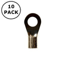 (1071) 3M# 13-4S #4 Stud Non Insulated Ring Terminals for 12-10AWG Wire ~ 10 Pack