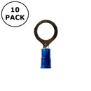 (2358) 5/16" Stud Blue Vinyl Insulated Ring Terminals 16-14AWG Wire ~ 10 Pack