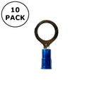 (2358) 3/8" Stud Blue Vinyl Insulated Ring Terminals for 16-14AWG Wire ~ 10 Pack