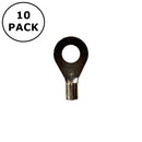 (1098) 5/16" Stud Non Insulated Ring Terminals for 12-10AWG Wire ~ 10 Pack