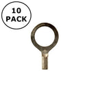 (1014) 3/8" Stud Non Insulated Ring Terminals for 22-18AWG Wire ~ 10 Pack