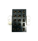 Beau S-3315-AB-G, 15 Pin Female Angle Bracket Connector ~ Gold Plated Pins