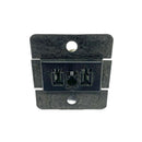 Cinch Jones S402SB (S-2402-SB) 2 Pin Female Shallow Bracket Connector 15A@250VAC