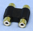 SAG23, Philmore Dual RCA Female to Female Coupler ~ Gold Plated