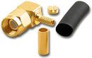 SMA-2507, SMA Male Right Angle Crimp/Solder Plug for RG-174/U & RG-316/U Cable
