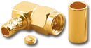 SMA-2508, SMA Male Right Angle Crimp/Solder Plug for RG-58/U Cable