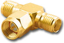 SMA-2594, SMA Female to Male to Female (Jack-Plug-Jack) T Adapter