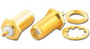 SMA-2761, SMA Female Rear Bulkhead Mount Straight Jack
