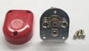 Switchcraft 235, 1/4" Stereo 3 Conductor Cable Mount Plug, Flat Red Plastic Handle