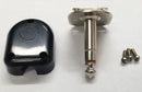 Switchcraft 237, 1/4" Stereo 3 Conductor Cable Mount Plug, Flat Black Plastic Handle