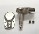 Switchcraft 238, 1/4 inch stereo 3 conductor cable mount plug with flat shielded handle