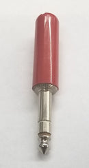 Switchcraft 269, 1/4" Stereo 3 Conductor Cable Mount Plug, Red Plastic