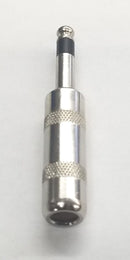 Switchcraft 288, 1/4" Mono 2 Conductor Cable Mount Plug, Nickel Metal Handle