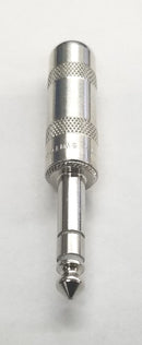 Switchcraft 290, 1/4" Stereo 3 Conductor Cable Mount Plug, Nickel Metal Handle