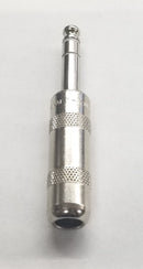 Switchcraft 297, 1/4" Stereo 3 Conductor Cable Mount Plug, Nickel Metal Handle