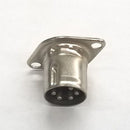 Switchcraft 61KD5M, 4-Pin Female DIN Panel Mount Connector, w/ground contact