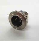 Switchcraft B4M, 4 Pin Male Panel Mount Receptacle