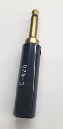 Switchcraft C-420, 2-Conductor, Screw Terminals, Black Handle
