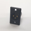 Switchcraft D3MBAU, 3 Pin Panel Mount Male Receptacle