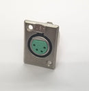 Switchcraft D4F, 4 Pin Female XLR Panel Mount Receptacle