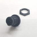 Switchcraft EN3P6M, 6 Pin Male Panel Mount with Gold Pins