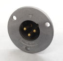 Switchcraft QGP327, 3 Gold Pin Male Panel Mount Receptacle
