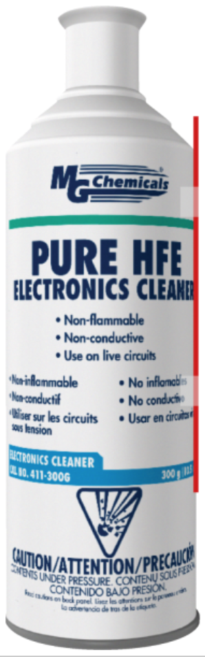 MG Chemicals 411-300G HFE 7100 Plastic Safe Solvent 300g (10.6oz) Aero –  MarVac Electronics