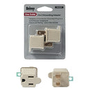 TA113U, Single Outlet 3 Pin to 2 Pin Grounding Adapter ~ 2 Pack