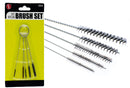 TC01N, Sona 5 Piece 4" Mini Round Bore Cleaning Brush Set with Nylon Bristles