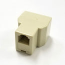 Philmore TEC19 4 Conductor RJ11, Single Female to Dual Female Modular Adapter