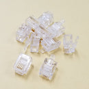 TEC1, Philmore 4 Conductor RJ11 (6P4C) Male Modular Crimp Plugs ~ 10 Pack