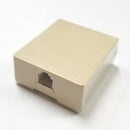 Philmore TEC30 4 Conductor RJ11, Single Female, Ivory Wall Mount Telephone Jack