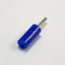 Sato Parts # TJ-2-P-BL, Blue Pin Tip Plug ~ Solder Type, 18AWG Max.