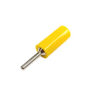 TJ-2-P-Y, Sato Parts Yellow Pin Tip Plug ~ Solder Type, 18AWG Max.
