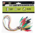 10 Piece 22" Test Lead Set with Mini Alligator Clips