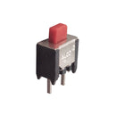 Alcoswitch TP11CGPC2, SPST OFF-(ON) Momentary, PC Mount RED Push Button 0.4VA